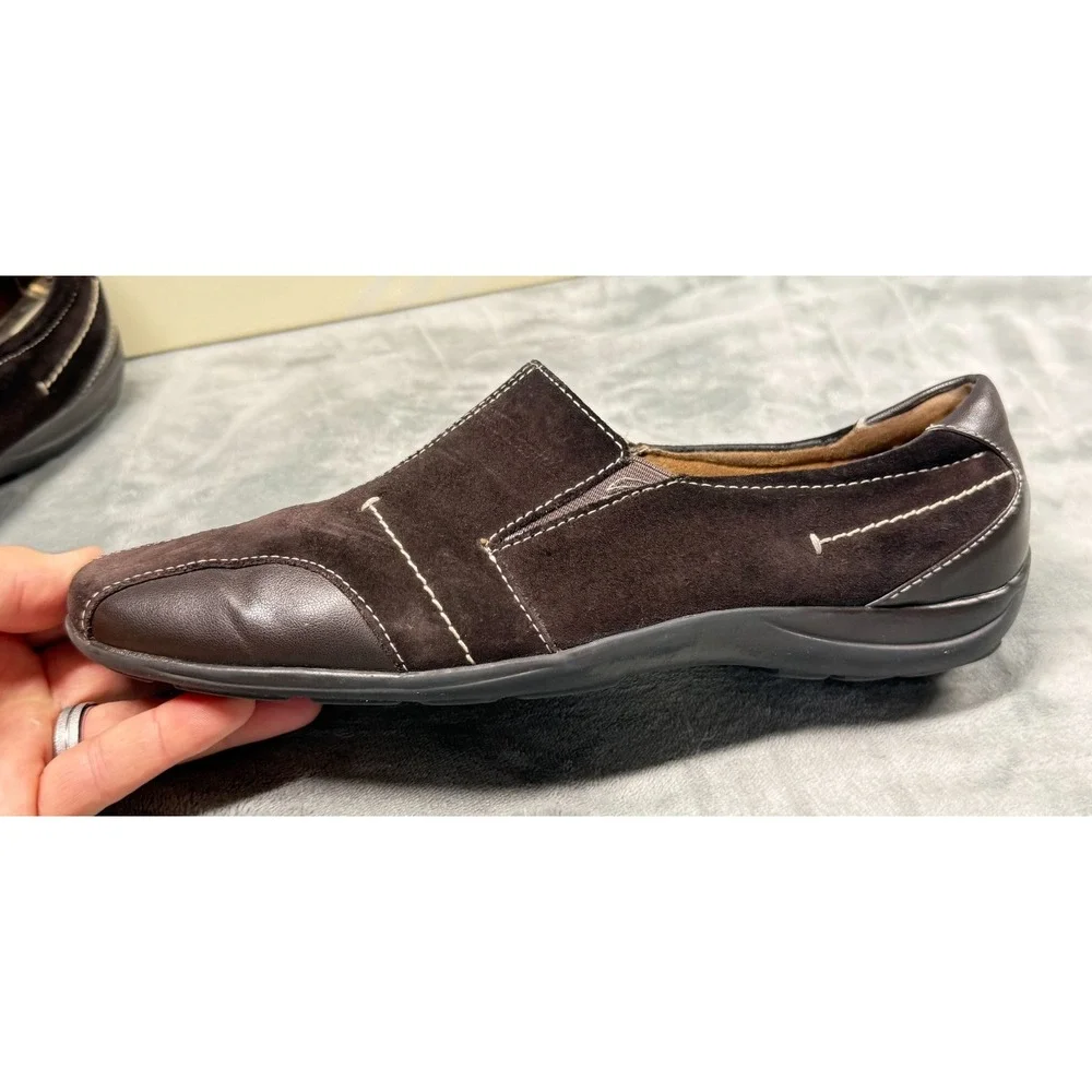 Natural Soul by Naturalizer Loafers Womens 10 Brown Suede Francis Comfort